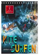 Cover-Bild zum Titel 'Kitesurfen - einfach cool (Tischkalender 2027 DIN A5 hoch), CALVENDO Monatskalender' von 'Peter Roder'