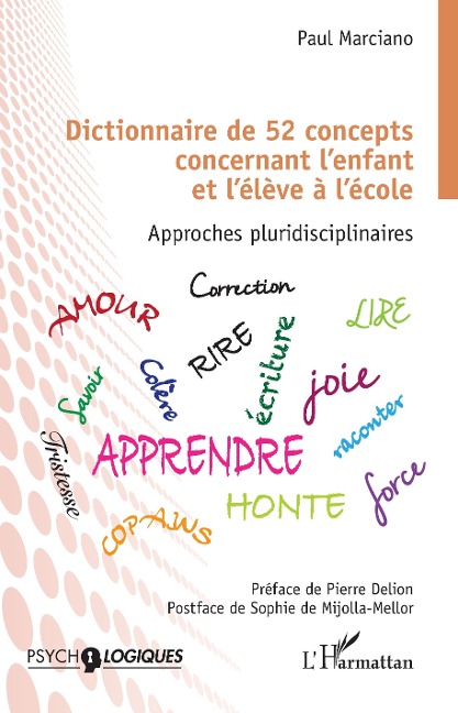 Dictionnaire de 52 concepts concernant l'enfant et l'élève à l'école - Marciano