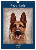 Retro Hunde (Wandkalender 2024 DIN A4 hoch), CALVENDO Monatskalender - Kattobello Kattobello