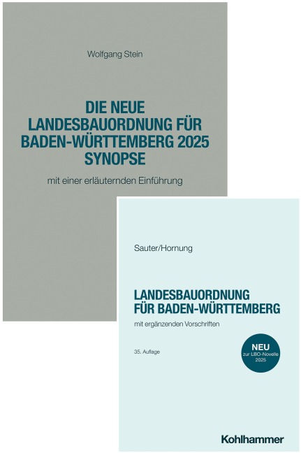 Landesbauordnung für Baden-Württemberg - Textausgabe + Synopse - Paket - Volker Hornung, Wolfgang Stein, Sauter