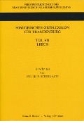 Cover-Bild zum Titel 'Historisches Ortslexikon für Brandenburg' von ''