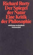 Cover-Bild zum Titel 'Der Spiegel der Natur: Eine Kritik der Philosophie' von 'Richard Rorty'