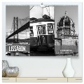Lissabon Faszination Schwarz Weiss (hochwertiger Premium Wandkalender 2025 DIN A2 quer), Kunstdruck in Hochglanz - Dirk Meutzner