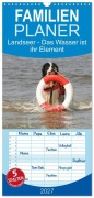 Cover-Bild zum Titel 'Familienplaner 2027 - Landseer - Das Wasser ist ihr Element mit 5 Spalten (Wandkalender, 21 x 45 cm) CALVENDO' von 'Barbara Mielewczyk Und Brigitte Weil'