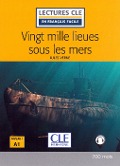 Cover-Bild zum Titel 'Vingt mille lieues sous les mers' von 'Jules Verne'