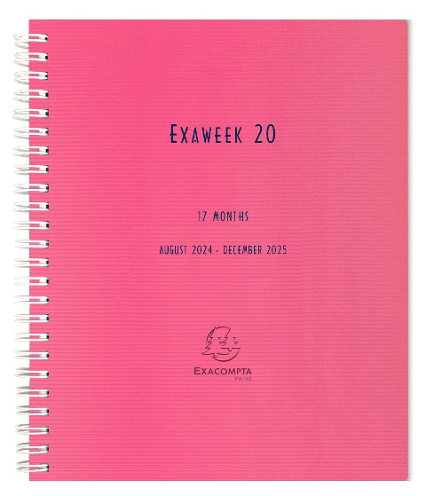 Exaweek Aug-Dez Linicolor, 4 sort 2024/2025 - 