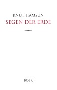 Cover-Bild zum Titel 'Segen der Erde' von 'Knut Hamsun'