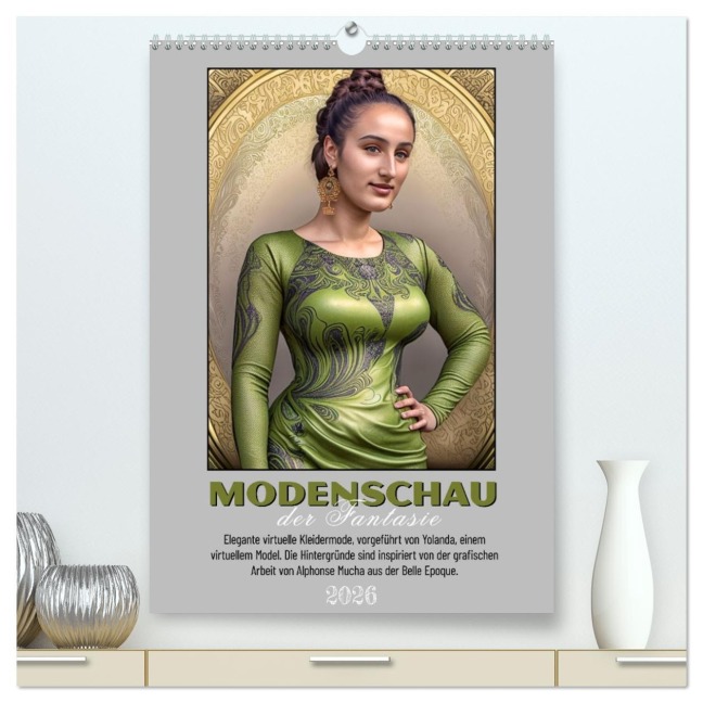Modenschau der Fantasie (hochwertiger Premium Wandkalender 2026 DIN A2 hoch), Kunstdruck in Hochglanz - Werner Braun