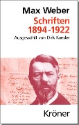 Cover-Bild zum Titel 'Schriften 1894 - 1922' von 'Max Weber'