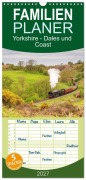 Cover-Bild zum Titel 'Familienplaner 2027 - Yorkshire - Dales und Coast mit 5 Spalten (Wandkalender, 21 x 45 cm) CALVENDO' von 'Katrin Streiparth'
