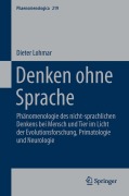 Cover-Bild zum Titel 'Denken ohne Sprache' von 'Dieter Lohmar'