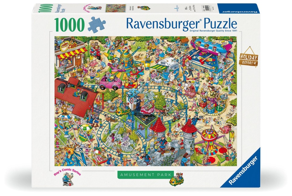 Erwachsenenpuzzle 1000 Teile - Ray Nicholson - Amusement Park - 