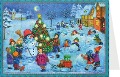 Postkarten- Adventskalender "Fröhliches Treiben im Schnee" - J. Lesejwicz