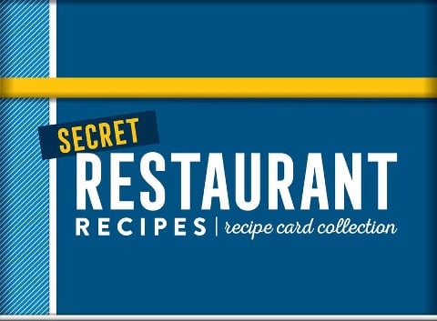 Secret Restaurant Recipes Recipe Card Collection Tin - Publications International Ltd, Favorite Brand Name Recipes