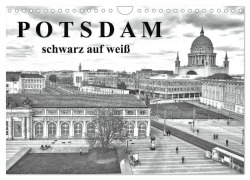 Cover-Bild zum Titel 'Potsdam schwarz auf weiß (Wandkalender 2026 DIN A4 quer), CALVENDO Monatskalender' von 'Bernd Witkowski'