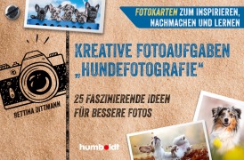 Cover-Bild zum Titel 'Fotokarten. Kreative Fotoaufgaben "Hundefotografie"' von 'Bettina Dittmann'