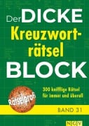 Cover-Bild zum Titel 'Der dicke Kreuzworträtsel-Block Band 31' von ''