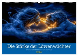 Die Stärke der Löwenwächter (Wandkalender 2026 DIN A2 quer), CALVENDO Monatskalender - Steffen Gierok-Latniak