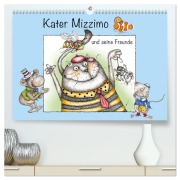 Kater Mizzimo und seine Freunde (hochwertiger Premium Wandkalender 2026 DIN A2 quer), Kunstdruck in Hochglanz - Marion Krätschmer