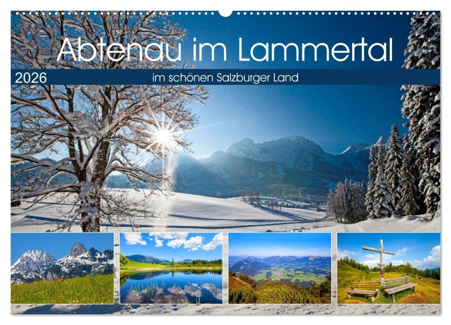 Abtenau im Lammertal (Wandkalender 2026 DIN A2 quer), CALVENDO Monatskalender - Christa Kramer
