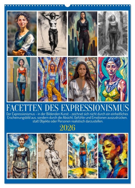 Facetten des Expressionismus (Wandkalender 2026 DIN A2 hoch), CALVENDO Monatskalender - Werner Braun