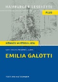 Cover-Bild zum Titel 'Emilia Galotti' von 'Gotthold Ephraim Lessing'