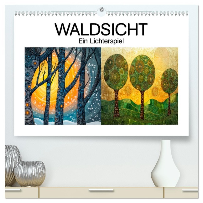 Waldsicht - Ein Lichterspiel (hochwertiger Premium Wandkalender 2026 DIN A2 quer), Kunstdruck in Hochglanz - Erich Krätschmer