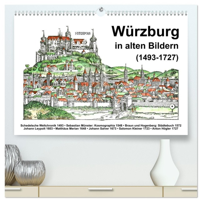 Würzburg in alten Bildern (hochwertiger Premium Wandkalender 2026 DIN A2 quer), Kunstdruck in Hochglanz - Claus Liepke