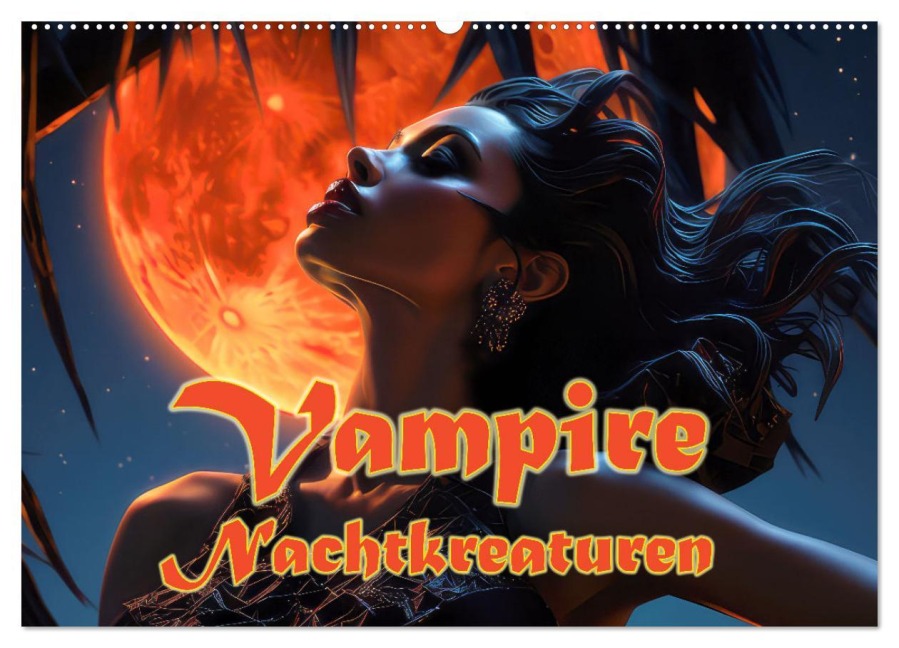 Vampire Nachtkreaturen (Wandkalender 2026 DIN A2 quer), CALVENDO Monatskalender - Liselotte Brunner-Klaus