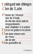 Cover-Bild zum Titel 'Über die Liebe' von 'Hildegard Von Bingen'