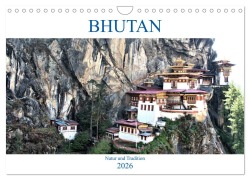 Bhutan - Natur und Tradition (Wandkalender 2026 DIN A4 quer), CALVENDO Monatskalender - Wolfgang A. Langenkamp