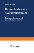 Cover-Bild zum Titel 'Baurechtsberater Bauunternehmer' von 'Jürgen Rilling'