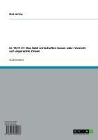 Lk 19,11-27: Das Geld wirtschaften lassen oder: Verzicht auf ungerechte Zinsen - Maik Herting