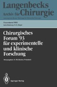 Cover-Bild zum Titel 'Chirurgisches Forum '93 für experimentelle und klinische Forschung' von ''