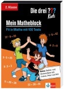 Cover-Bild zum Titel 'Die drei ??? Kids: Mein Matheblock 2. Klasse' von ''