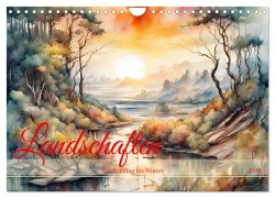 Cover-Bild zum Titel 'Landschaften Von Frühling bis Winter (Wandkalender 2026 DIN A4 quer), CALVENDO Monatskalender' von 'Dusanka Djeric'