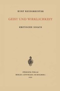 Cover-Bild zum Titel 'Geist und Wirklichkeit' von 'K. Reidemeister'