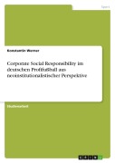 Cover-Bild zum Titel 'Corporate Social Responsibility im deutschen Profifußball aus neoinstitutionalistischer Perspektive' von 'Konstantin Werner'