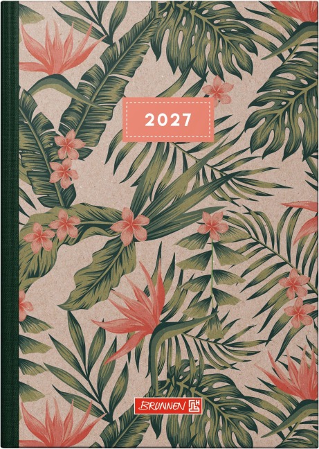 BRUNNEN 1079515017 Buchkalender Mod. 795 2027 "Tropical" A5, Papier - 