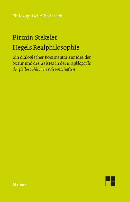 Hegels Realphilosophie - Pirmin Stekeler