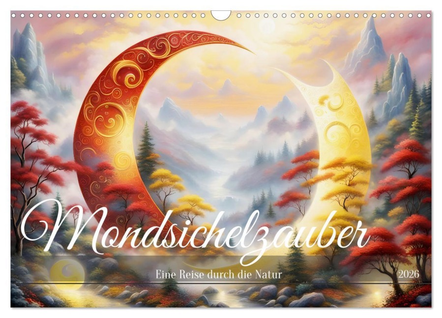 Mondsichelzauber Eine Reise durch die Natur (Wandkalender 2026 DIN A3 quer), CALVENDO Monatskalender - Dusanka Djeric