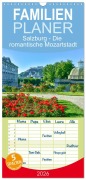 Familienplaner 2026 - Salzburg - Die romantische Mozartstadt mit 5 Spalten (Wandkalender, 21 x 45 cm) CALVENDO - Bettina Hackstein