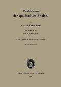 Praktikum der qualitativen Analyse - S. W. Souci