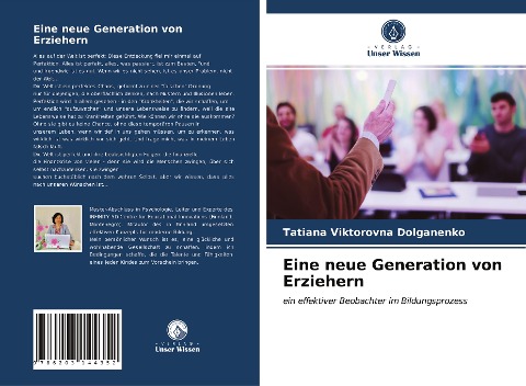 Eine neue Generation von Erziehern - Tatiana Viktorovna Dolganenko