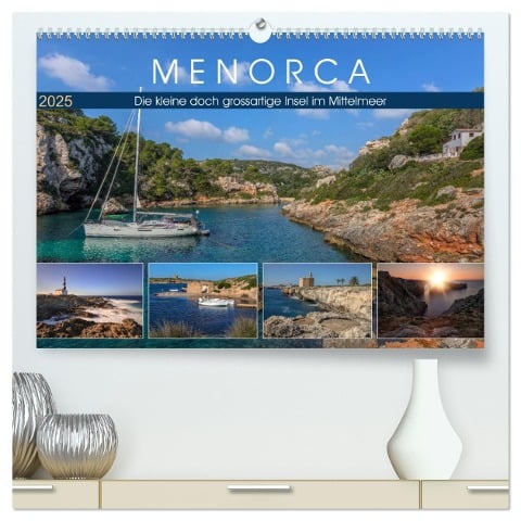 Menorca, die kleine doch grossartige Insel im Mittelmeer (hochwertiger Premium Wandkalender 2025 DIN A2 quer), Kunstdruck in Hochglanz - Joana Kruse