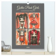 Cover-Bild zum Titel 'Gothic Punk Girls im künstlerischen Manga-Stil (hochwertiger Premium Wandkalender 2026 DIN A2 hoch), Kunstdruck in Hochglanz' von 'Rose Hurley'