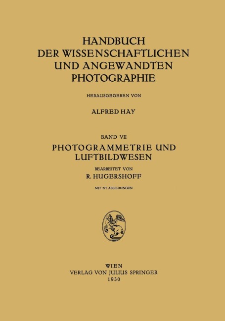Photogrammetrie und Luftbildwesen - Na Hugershoff