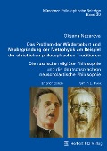 Cover-Bild zum Titel 'Das Problem der Wiedergeburt und Neubegründung der Metaphysik am Beispiel der christlichen philosophischen Traditionen' von 'Oksana Nazarova'