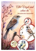 Cover-Bild zum Titel 'Alle Vögel sind schon da (Tischkalender 2026 DIN A5 hoch), CALVENDO Monatskalender' von 'Claudia Kleemann'
