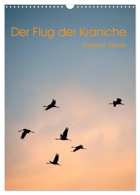 Der Flug der Kraniche (Wandkalender 2027 DIN A3 hoch), CALVENDO Monatskalender - Beatrice Biewer